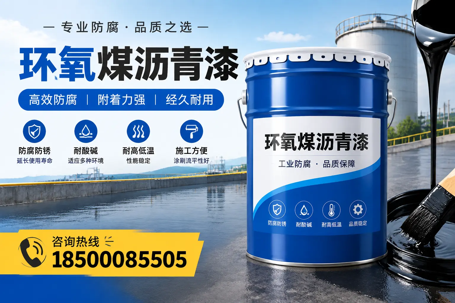 环氧煤沥青漆的环保特性及注意事项